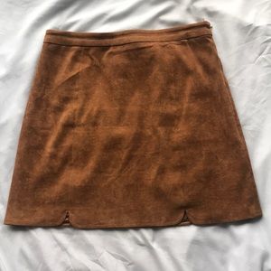 NWOT Sadie and Sage suede mini skirt